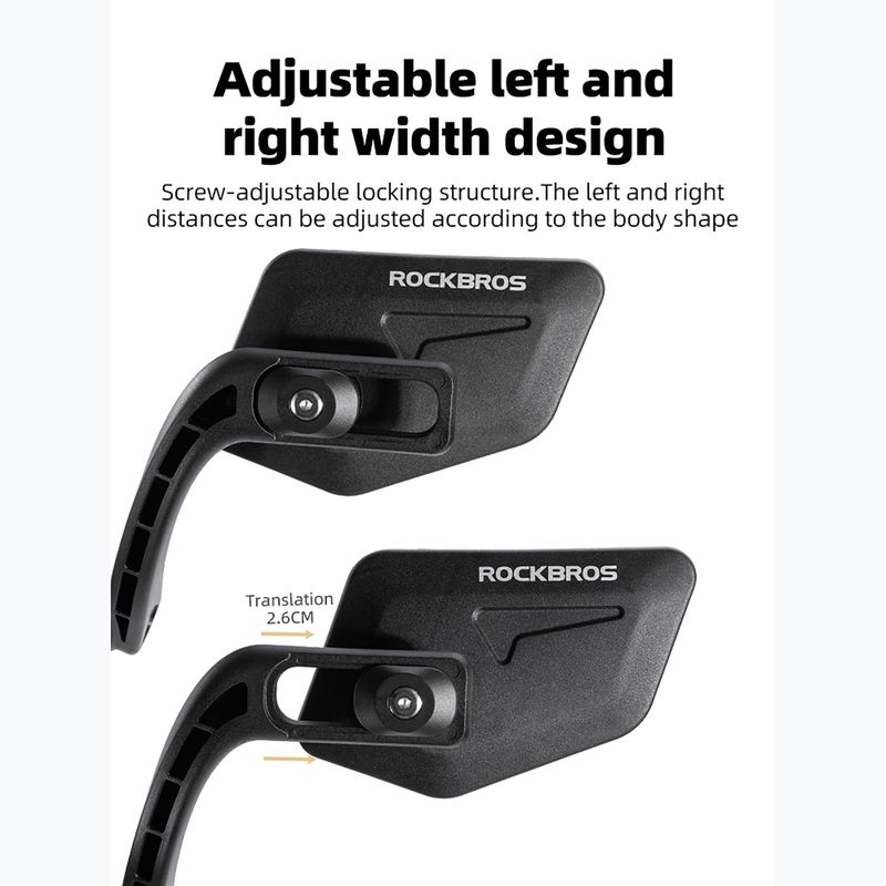 Fahrradspiegel Rockbros 260003001 Handlebar Mirror 1 pcs Left black 2