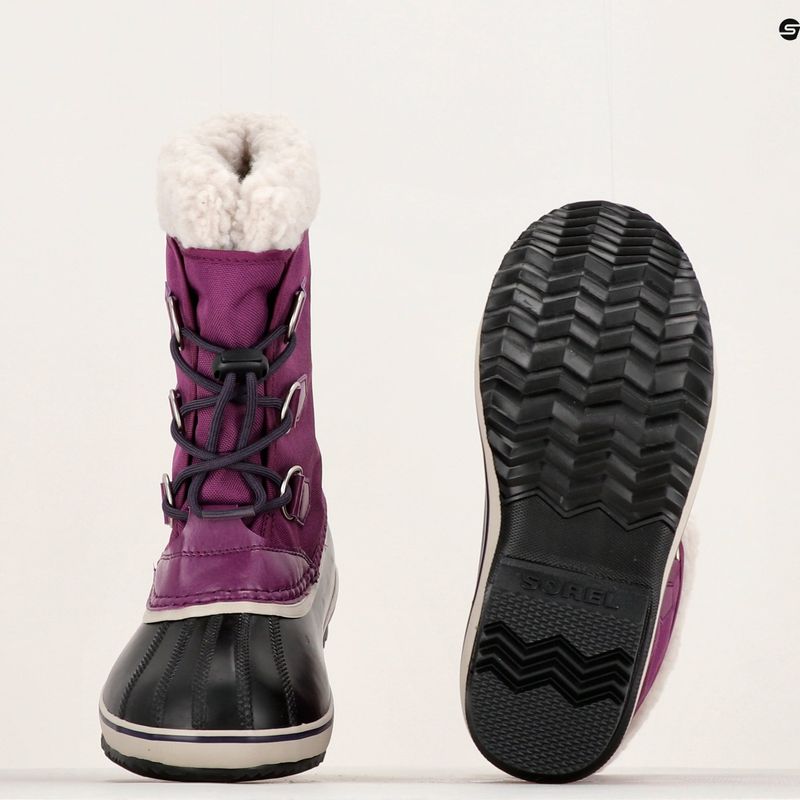Kinder-Trekking-Stiefel Sorel Yoot Pac Nylon Wp wild iris/dunkle Pflaume 14