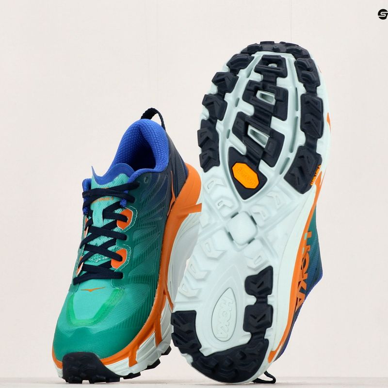 HOKA Mafate Speed 3 Herren Laufschuhe schillernd blau/Wüstensonne 13