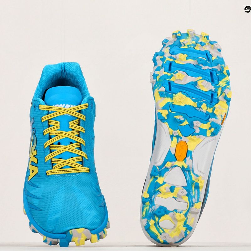 Herren Laufschuhe HOKA Evo Jawz cyan/citrus 13