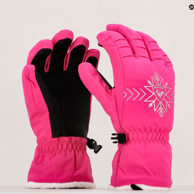 Damen-Skihandschuh Rossignol Perfy G orchid pink 8