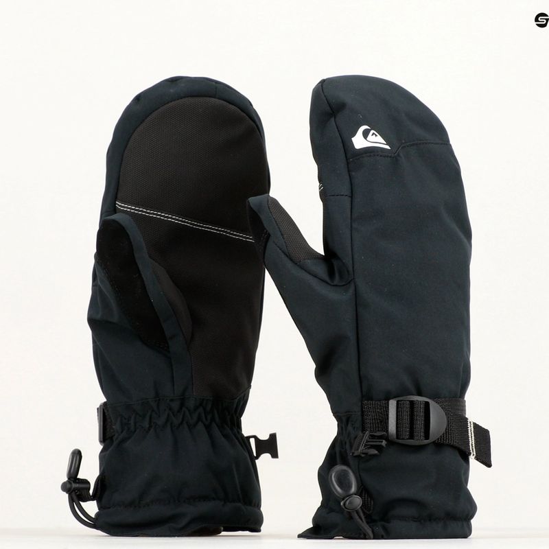 Herren Quiksilver Mission Mitt Snowboardhandschuh true black 10