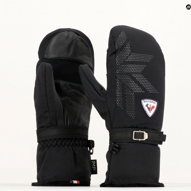 Damen-Skihandschuh Rossignol Romy Impr M schwarz 7