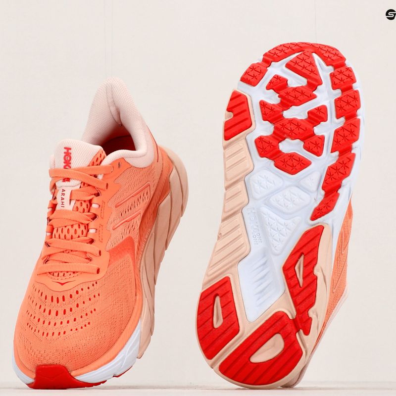 Damen Laufschuhe HOKA Arahi 5 cantaloupe/silver peony 11