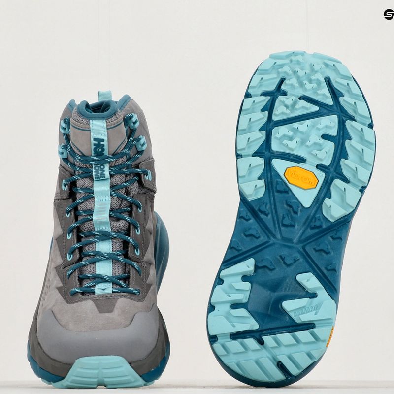 Damen-Trekking-Stiefel HOKA Kaha GTX frostgrau/aqua haze 11