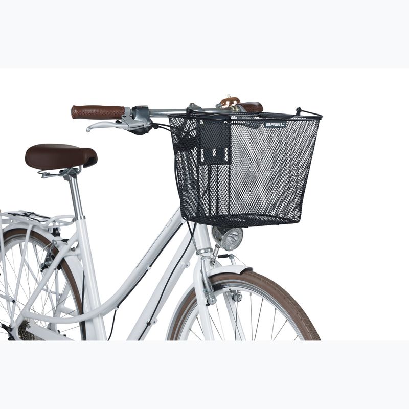 Vorderer Fahrradkorb Basil Bilbao BE + Baseasy Stem Holder black 7