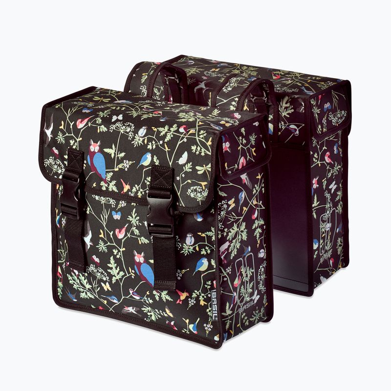 Basil Wanderlust Double Bag 35 l Holzkohle Fahrradtasche