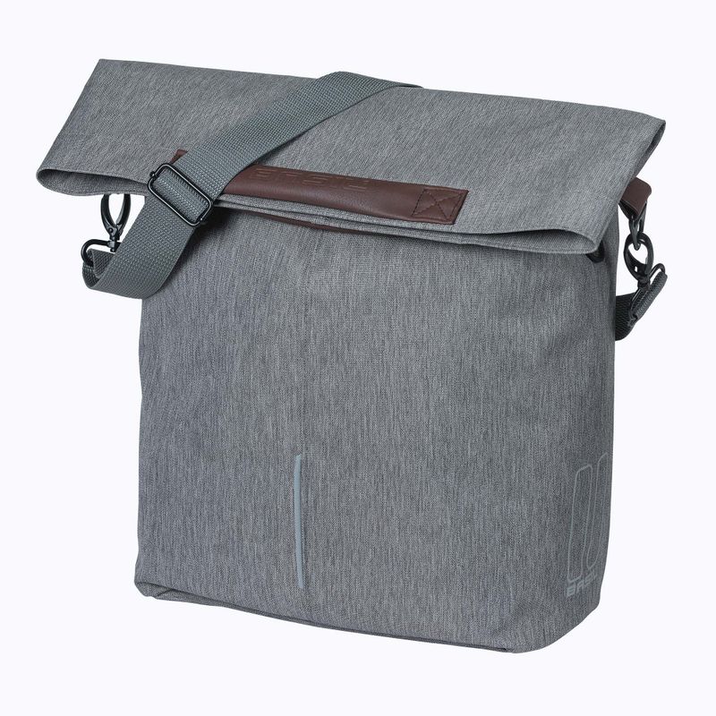 Basil City Shopper 16 l grau melee Fahrradtasche 2