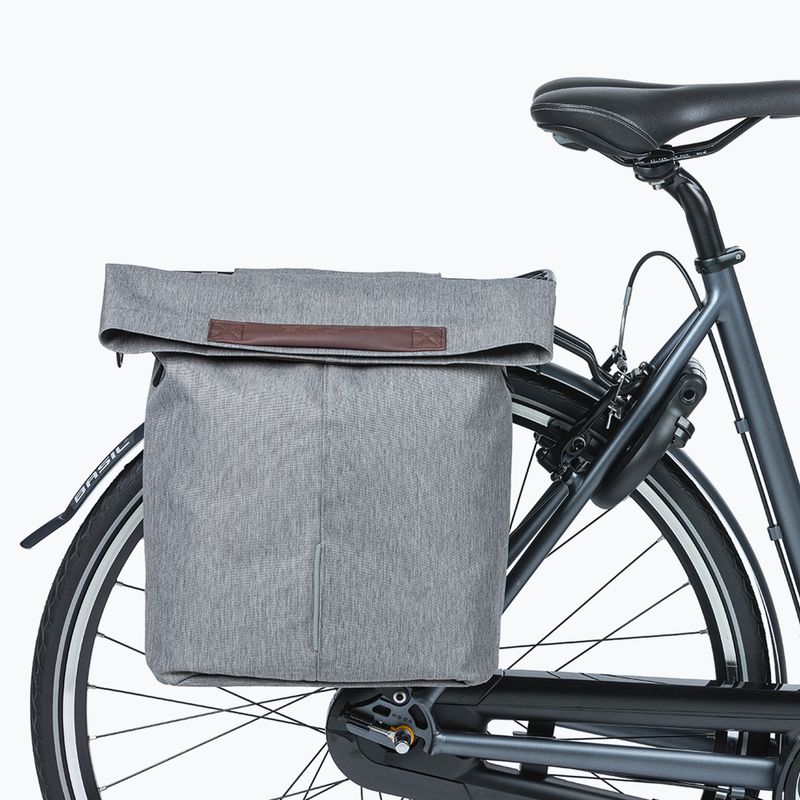 Basil City Shopper 16 l grau melee Fahrradtasche 6