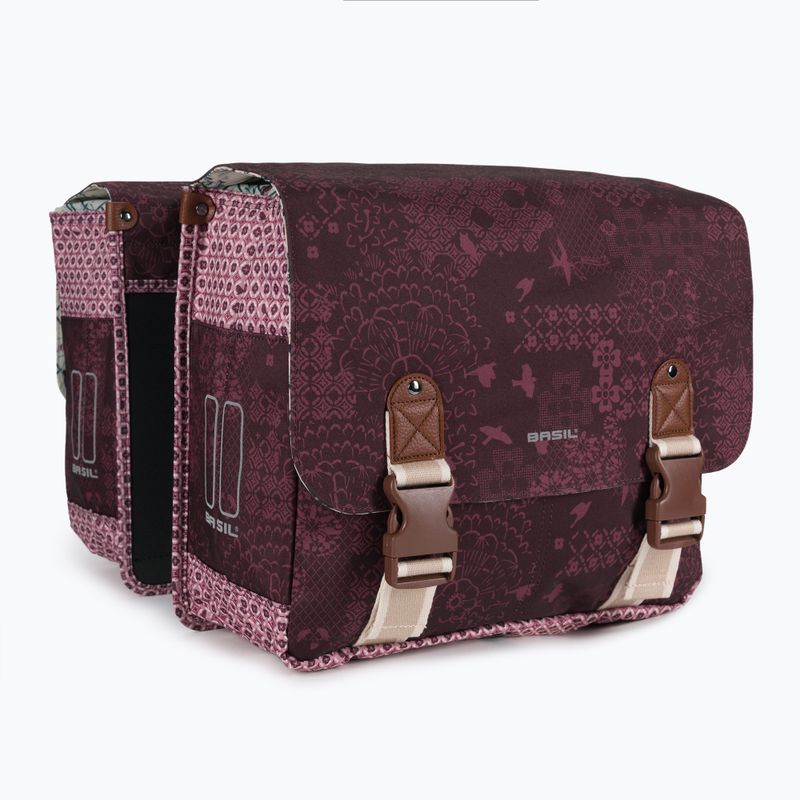 Basil Boheme Double Bag Fahrradtaschen rot B-18012