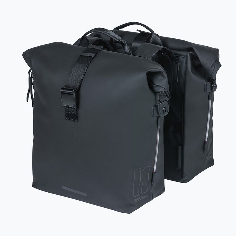 Basil Soho Nordlicht Doppel Fahrradtasche 41 l schwarz 2