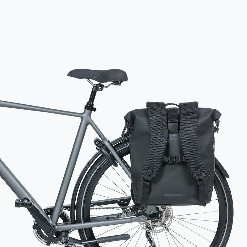 Basil Soho Nordlicht 17 l Fahrradträger Rucksack schwarz 10