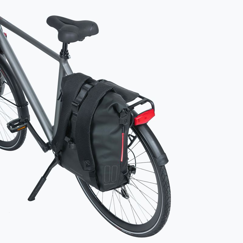Basil Soho Nordlicht 17 l Fahrradträger Rucksack schwarz 11