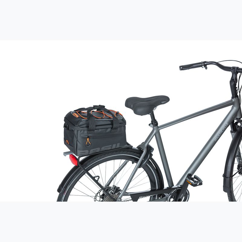 Fahrradträger Tasche Basil Miles Plane MIK 7 l schwarz/orange 8