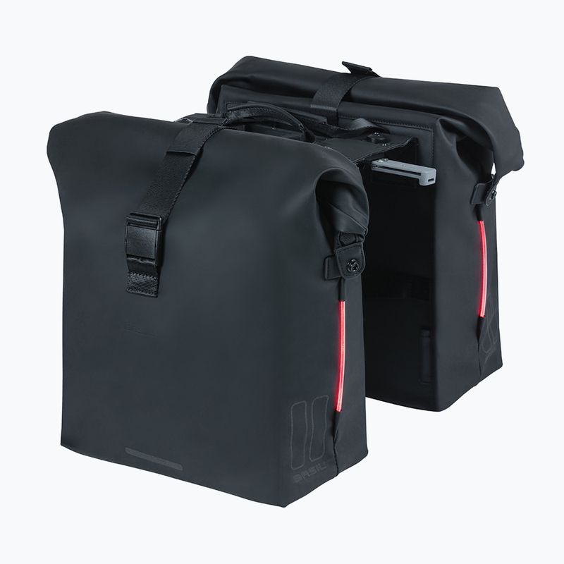 Basil Soho Nordlicht Double Bag Fahrradtasche MIK 41 l schwarz 3