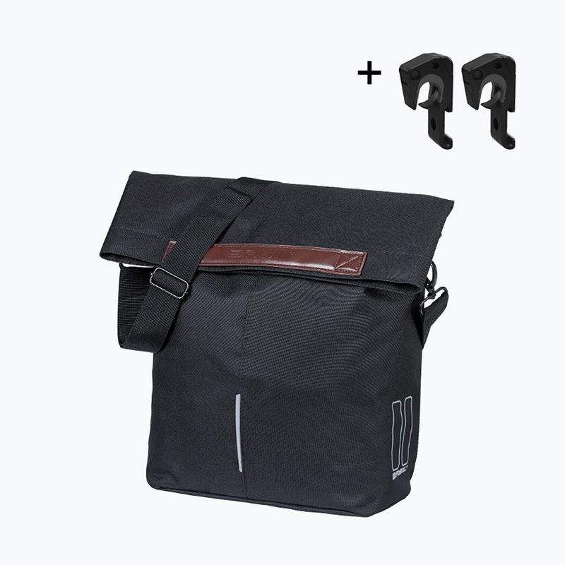Gepäckträgertasche Basil City Shopper MIK Hooks 16 l black 2