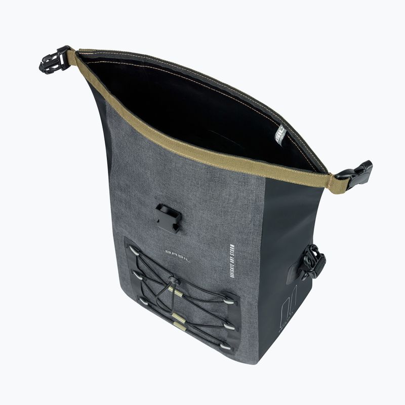 Basil Navigator Storm Hook On 12-15 l grau/schwarz Fahrradtasche 5