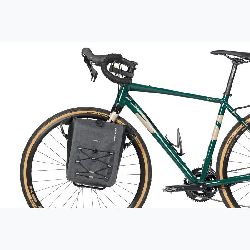 Basil Navigator Storm Hook On 12-15 l grau/schwarz Fahrradtasche 6