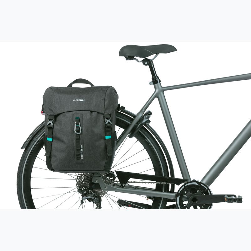 Basil Discovery 365D Single Bag 20 l schwarz melee Fahrradtasche 6