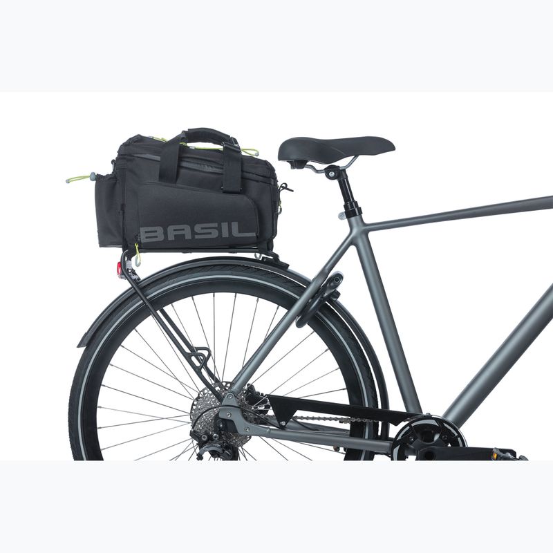 Basil Miles Trunk XL Pro 36 l schwarz/lime Fahrradträger Tasche 9