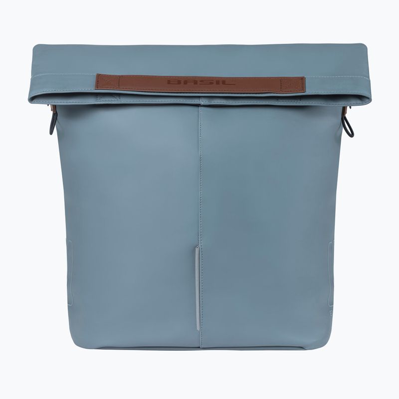 Fahrradträger Tasche Basil City Shopper Vegan Leder 16 l blau