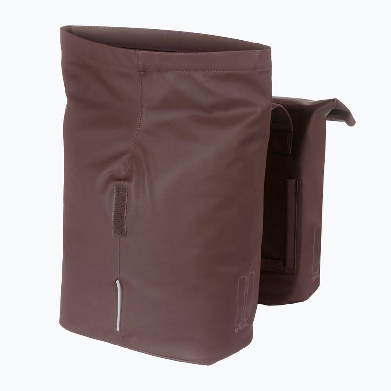 Basil City Double Vegan Leder 32 l braun Fahrradtaschen 5