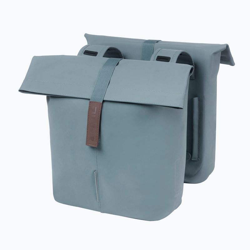 Basil City Double Vegan Leder Fahrradtaschen 32 l blau 2