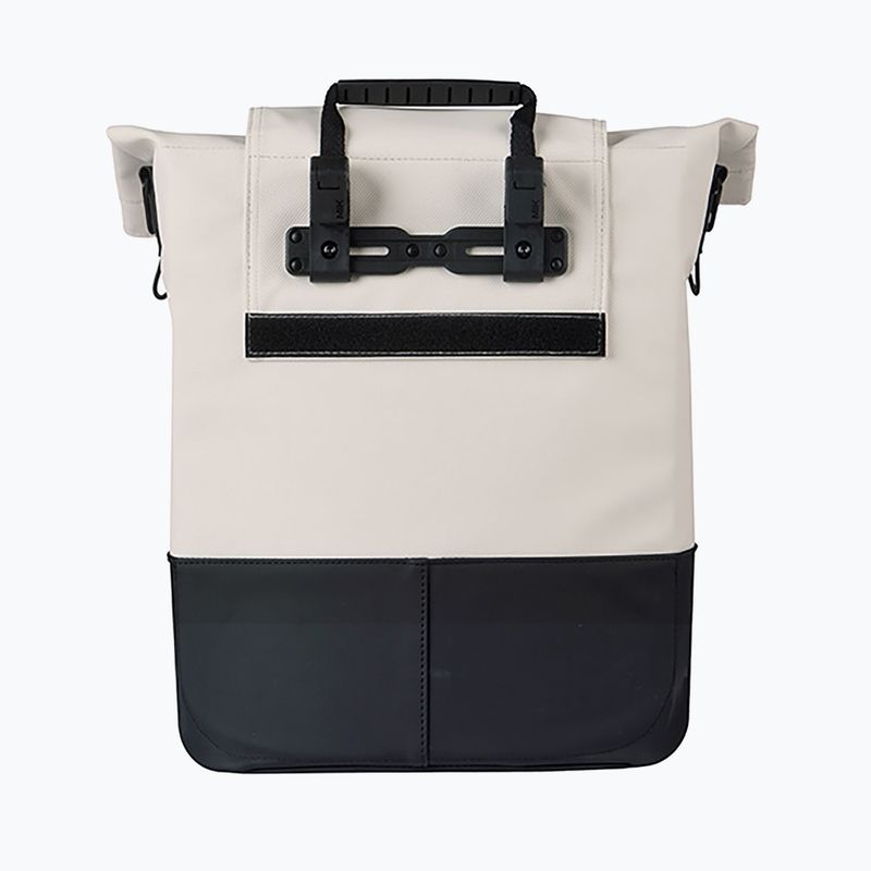 Fahrradtasche Basil Cove Shopper MIK Hooks 16 l off white/black 3