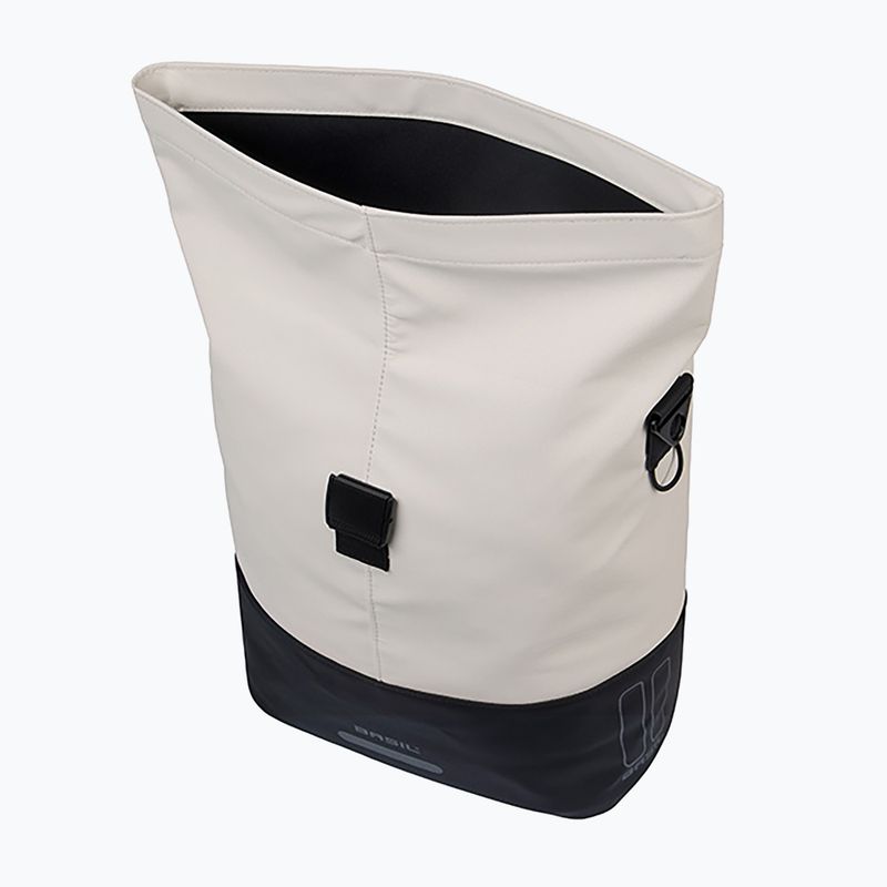 Fahrradtasche Basil Cove Shopper MIK Hooks 16 l off white/black 5