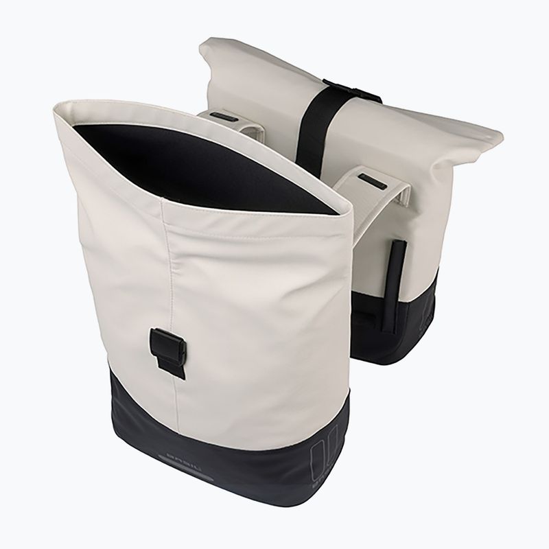 Fahrradtasche Basil Cove Double Pannier Bag 32 l off white/black 5