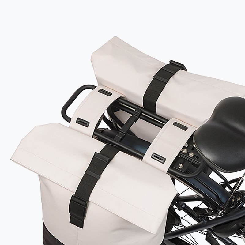 Fahrradtasche Basil Cove Double Pannier Bag 32 l off white/black 7