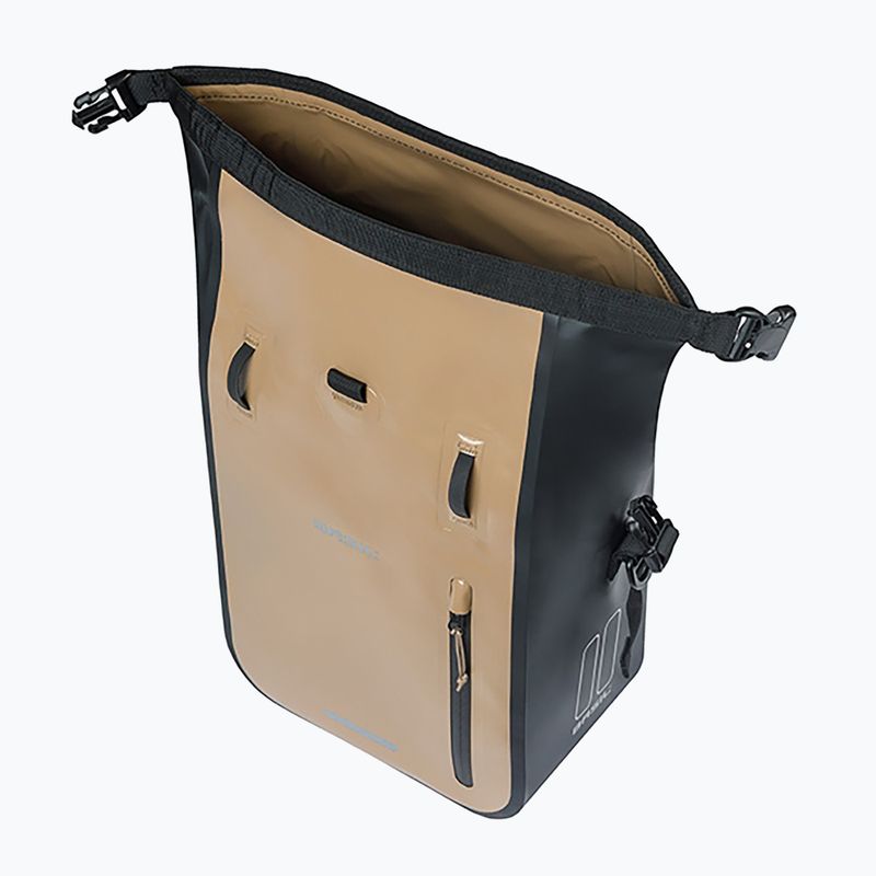 Fahrradtasche Basil Rivo M Single Bag MIK Hooks 12-15 l sand/black 3