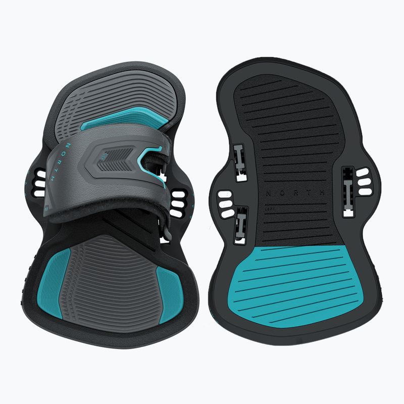 North Kiteboarding Fußschlaufen Flex Bindungen schwarz NK41119 3