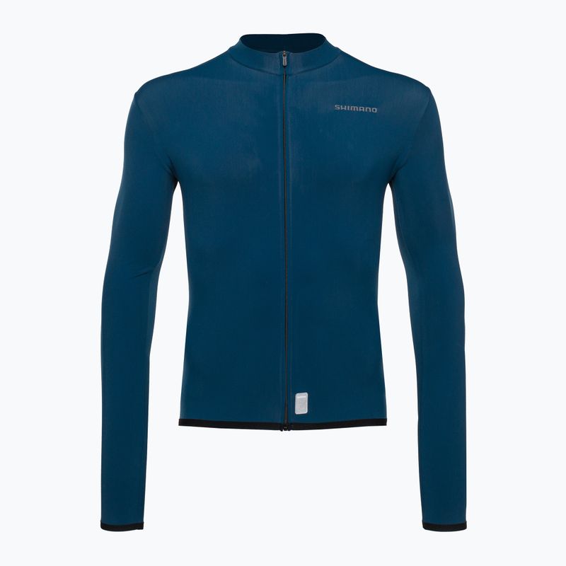 Radtrikot Herren Shimano Vertex Thermal LS Jersey blau PCWJSPWUE13MD275