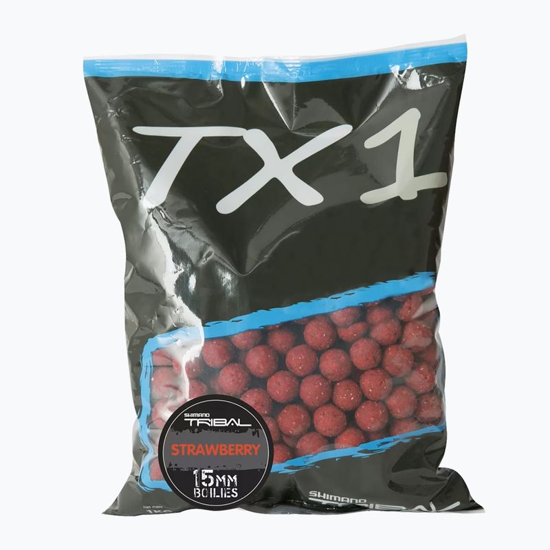 Shimano Tribal TX1 Strawberry 1 kg Karpfen-Boilies