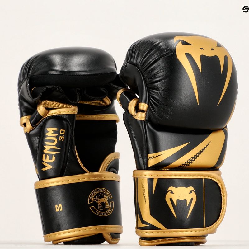Venum Sparring Challenger 3.0 schwarz/gold MMA Trainingshandschuhe 12
