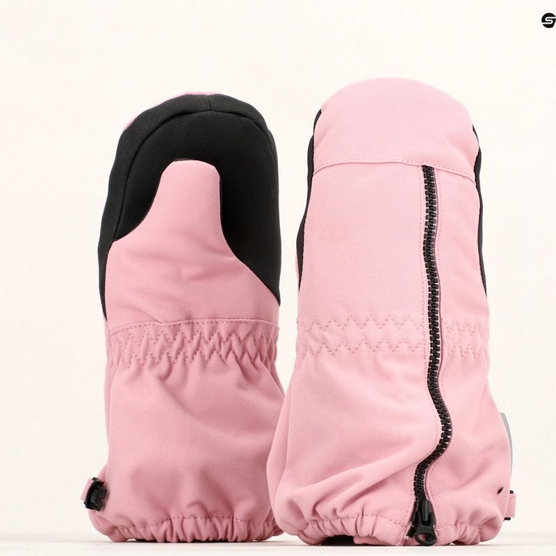 Reima Tepas Fäustlinge Kinder Skihandschuhe grau rosa 12