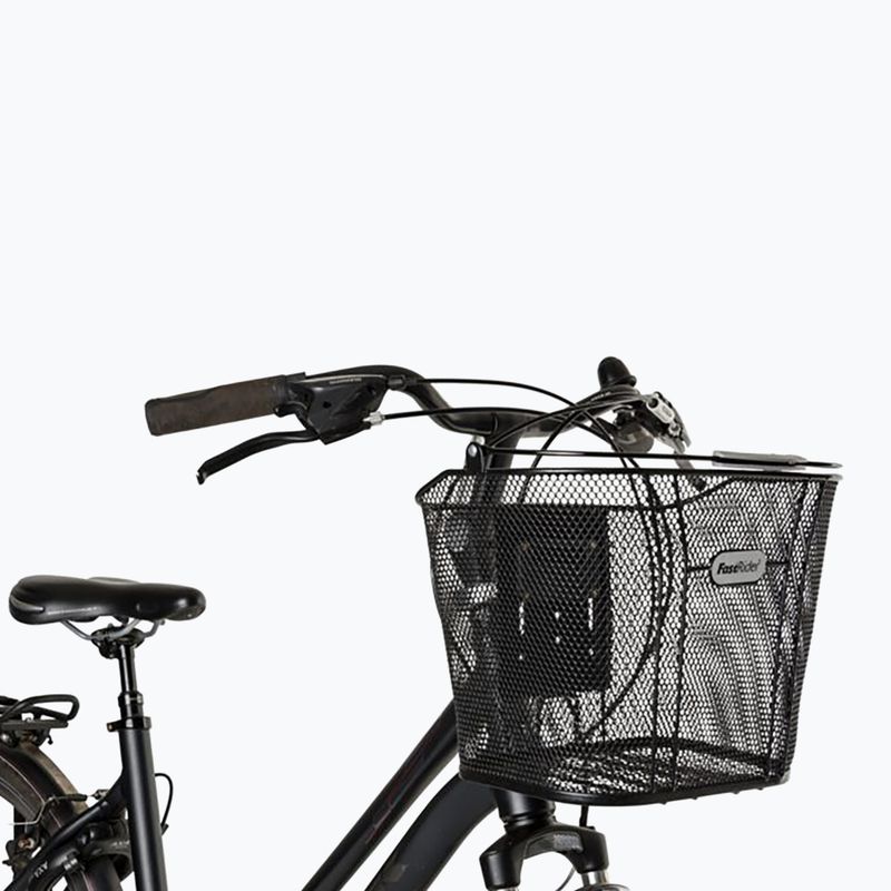 FastRider Beemster Front Bike Basket Fast Lock 15 l schwarz 3