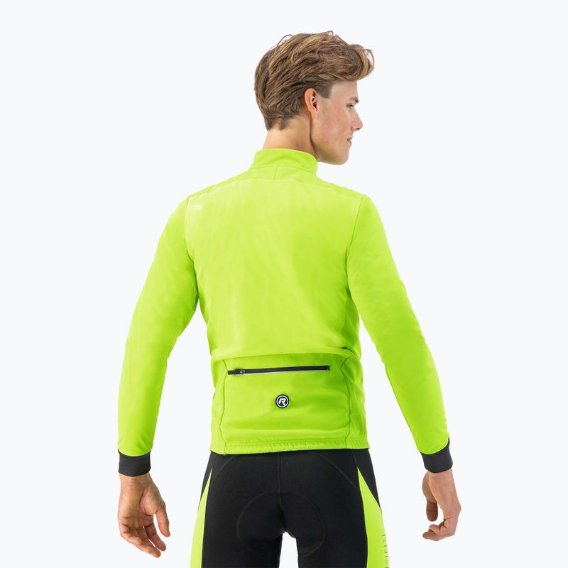 Herren Fahrradjacke Rogelli Pesaro 2.0 fluorescent yellow/black 3
