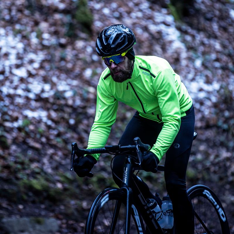 Herren Fahrradjacke Rogelli Pesaro 2.0 fluorescent yellow/black 7