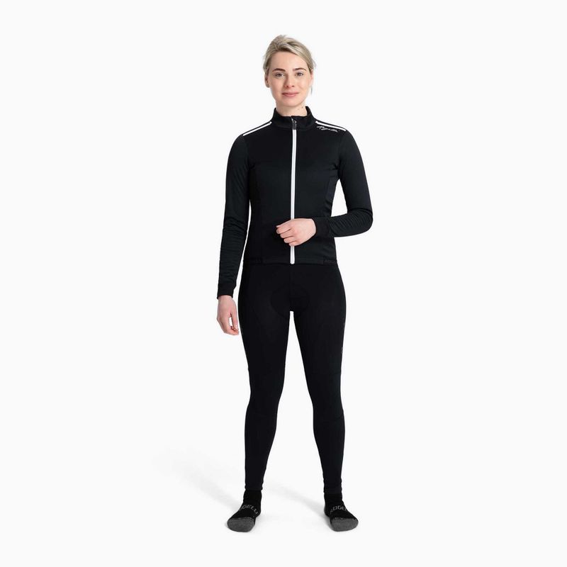 Damen-Fahrradjacke Rogelli Pesara Winter W black/white 2