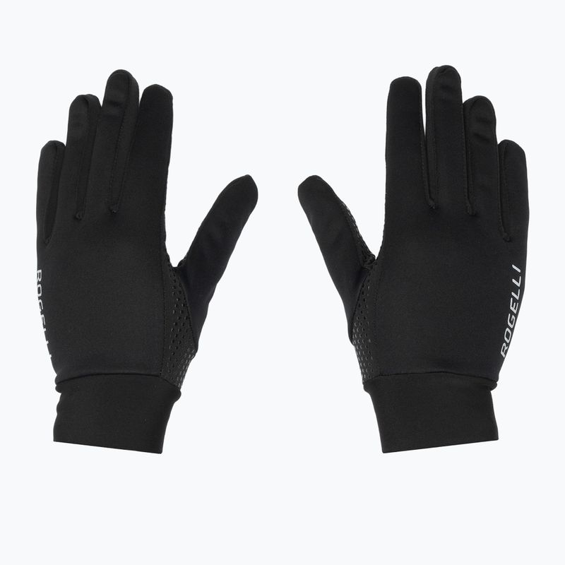 Damen-Fahrradhandschuhe Rogelli Laval Mid Season LW Windproof black 2