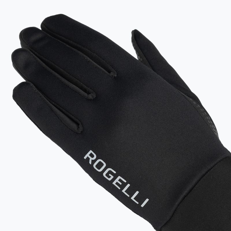 Damen-Fahrradhandschuhe Rogelli Laval Mid Season LW Windproof black 4