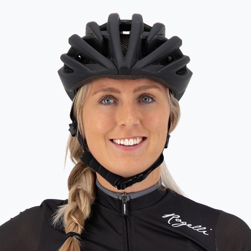 Rogelli Tecta schwarzer Fahrradhelm 13