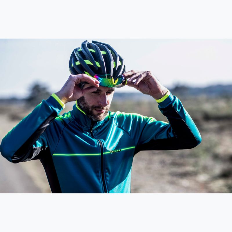 Fahrrad Helm Rogelli Tecta black/fluor 12