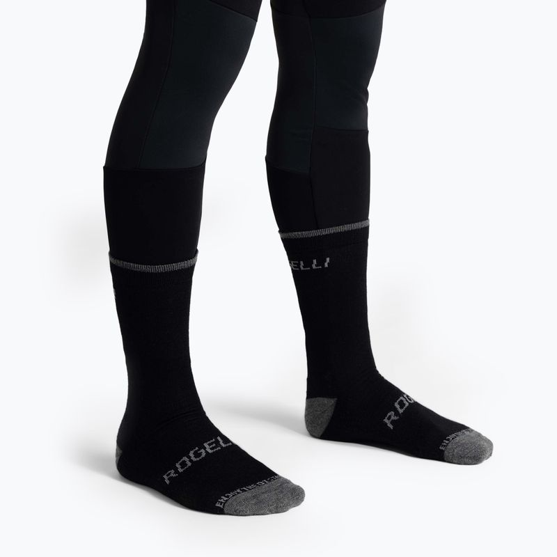 Fahrrad Socken Rogelli Wool Wintersocks black 2