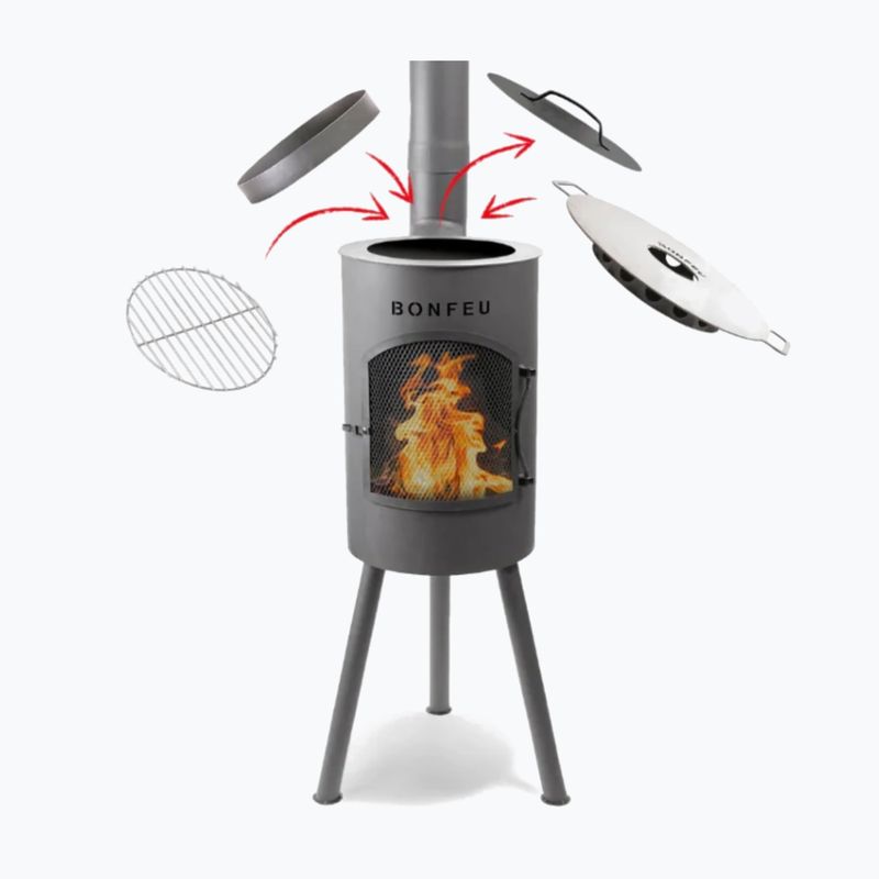 Gartenkamin BonFeu BonGiano SP black 5