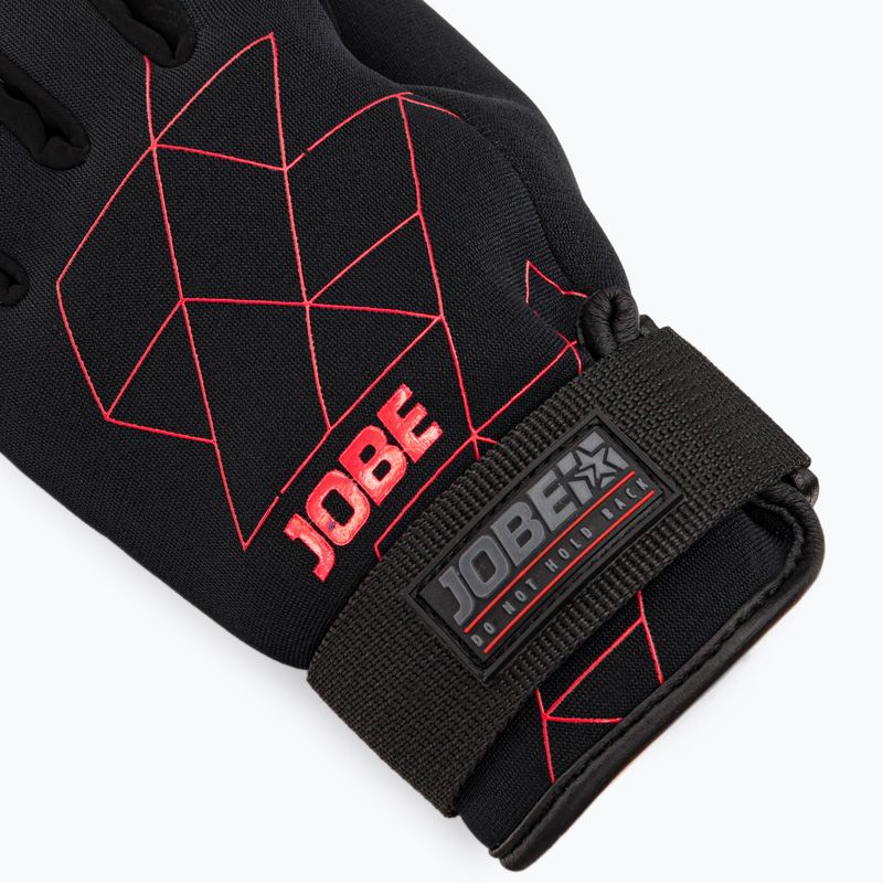 JOBE Stream Wakeboard Handschuhe schwarz und rot 341017002 4