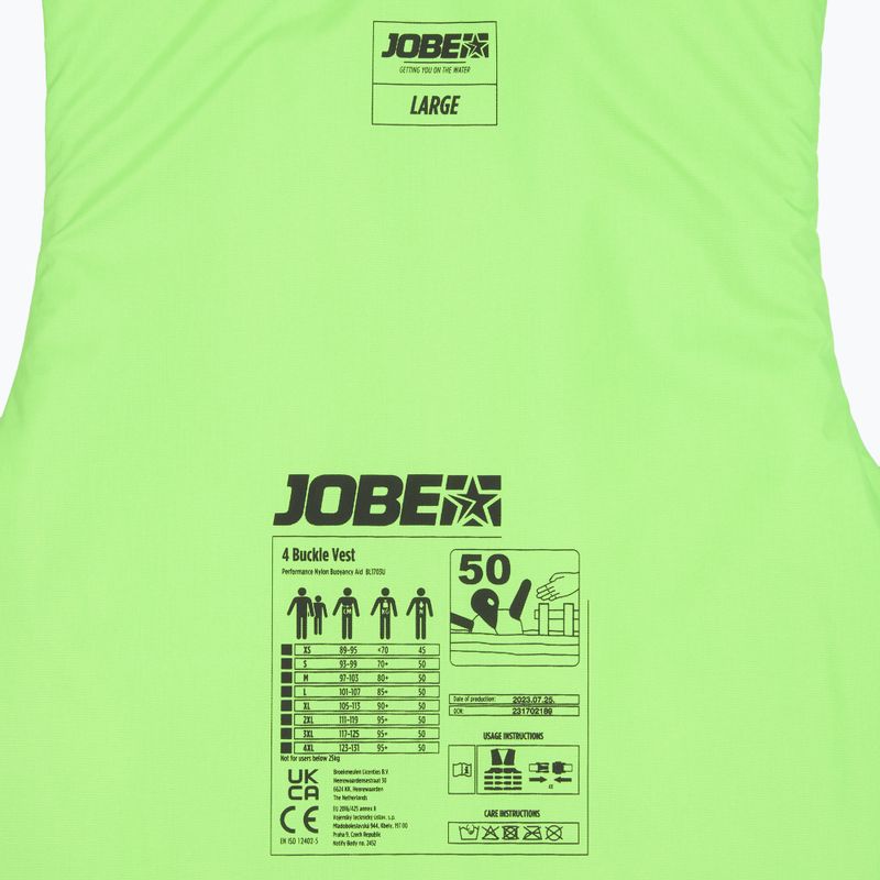 JOBE 4 Schnallen-Sicherheitsweste lime 5
