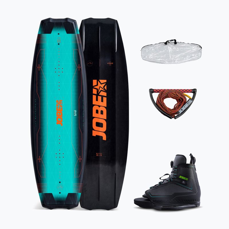 JOBE Logo Wakeboard Labyrinth Bindungen Paket 138